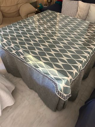 Mesa de centro forja y cristal