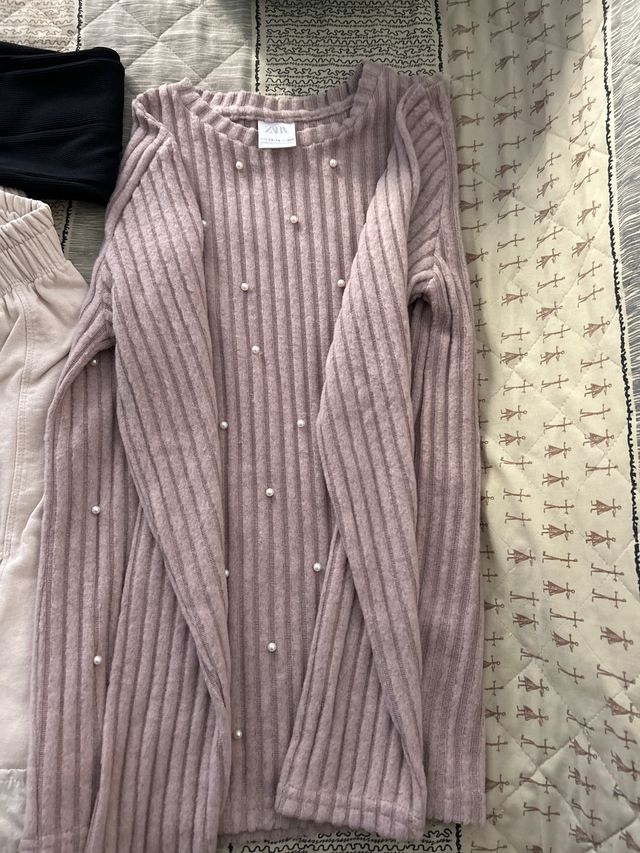 4 prendas niñas 13-14 y botitas converse t37