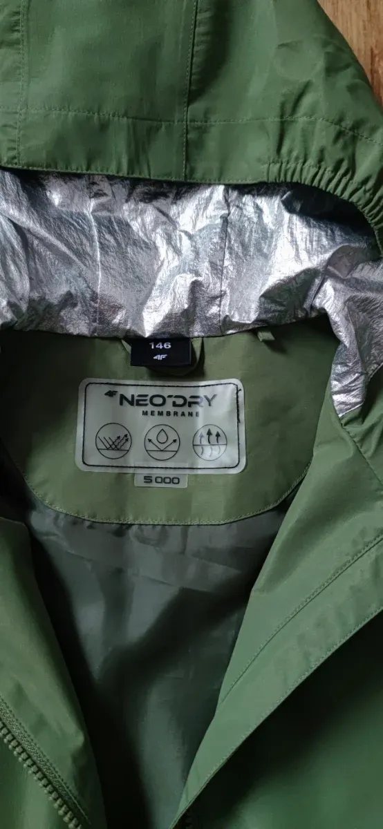Chaqueta verde 4F niña membrana 5000