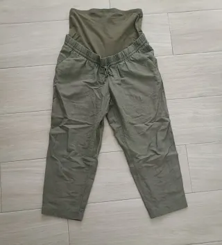 Pantalón premamá verde oliva