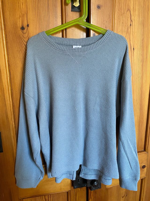 Jersey Zara azul manga larga