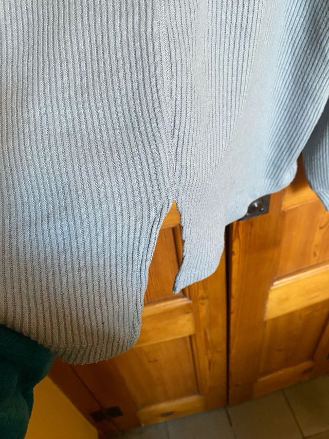 Jersey Zara azul manga larga