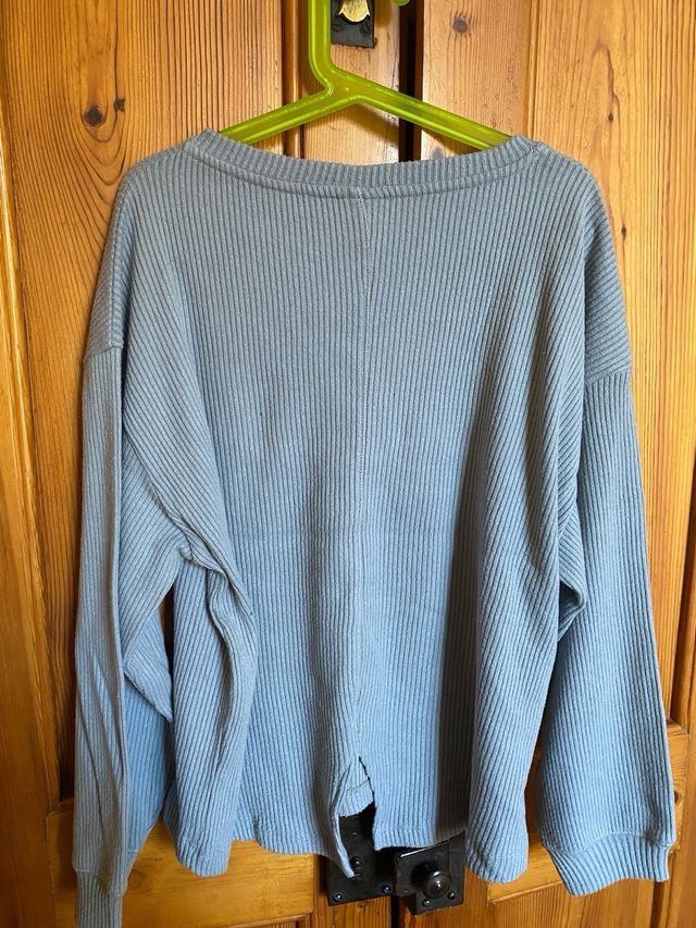 Jersey Zara azul manga larga