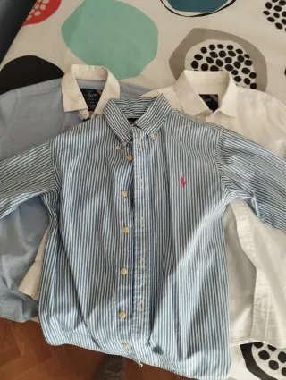 Lote 3 Camisas Polo Ralph Lauren Niño Talla M