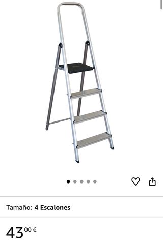 Escalera galvanizada plegable