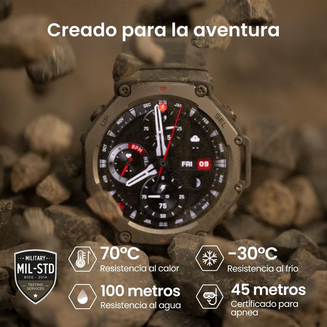 Amazfit T-Rex 3 Smartwatch Negro/Gris