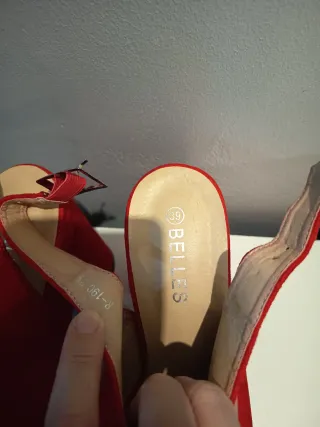 Zapatos de plataforma rojos