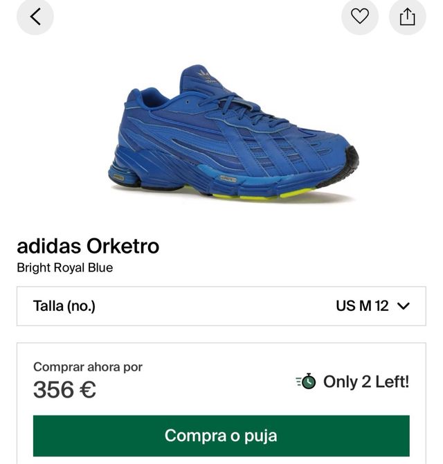 Sneakers Adidas Orketro Royal Blue With Fuzzy Lace