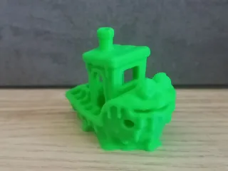 Mini Benchy derretido Impresora 3D