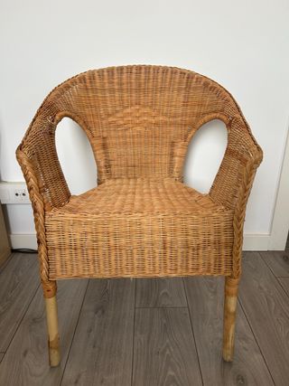 Silla Mimbre IKEA Cómoda