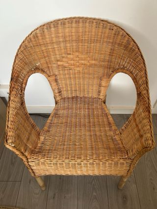 Silla Mimbre IKEA Cómoda