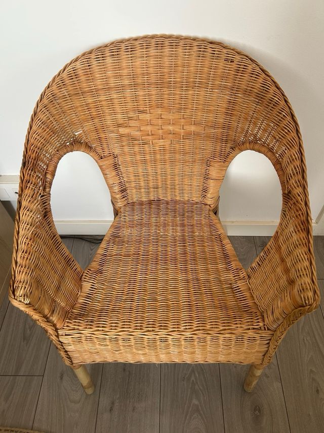 Silla Mimbre IKEA Cómoda