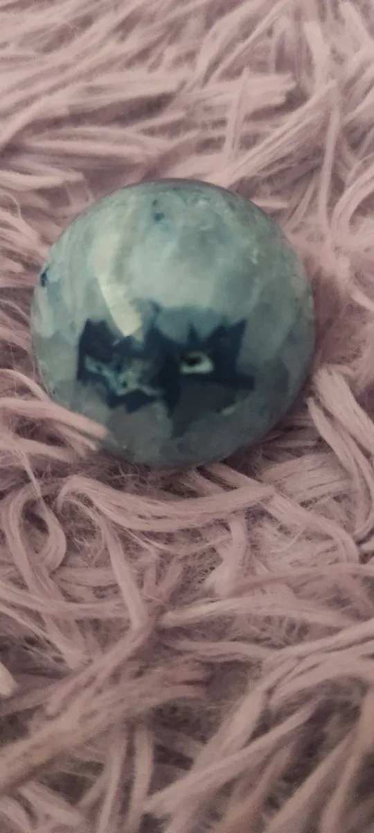 Esfera Ágata Azul teñida