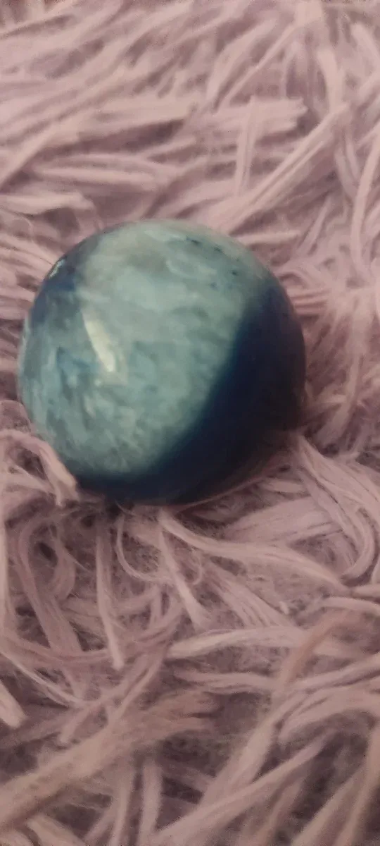 Esfera Ágata Azul teñida