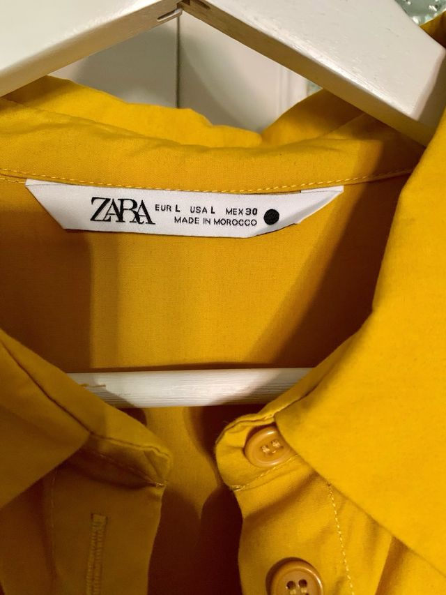 Vestido ZARA Mostaza Talla L