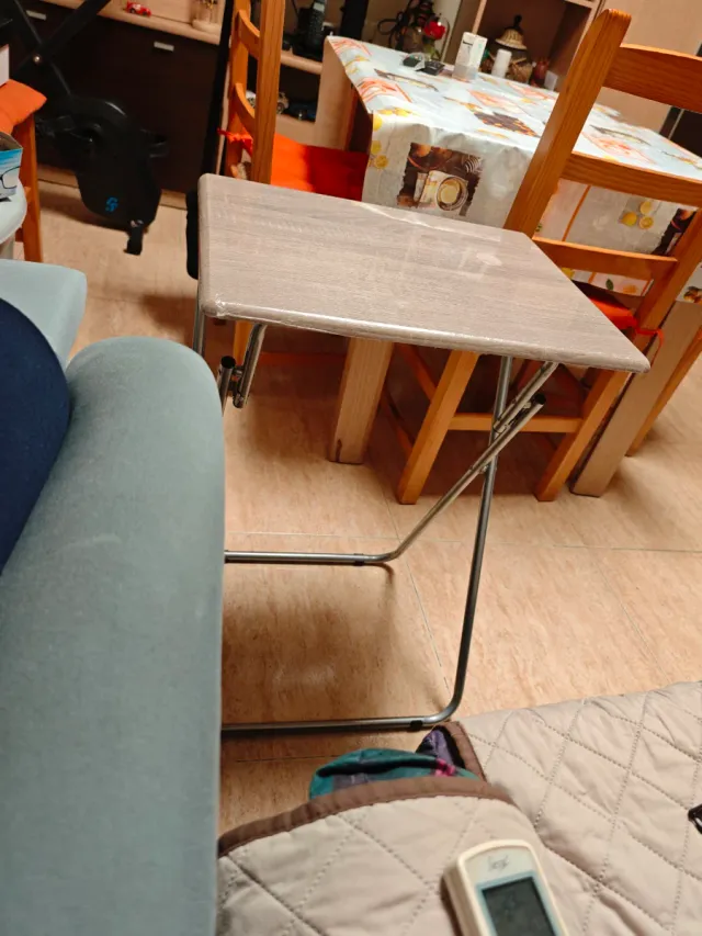 Mesa plegable camping madera y metal