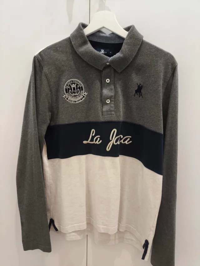 Polo La Jaca Hombre Talla M Gris