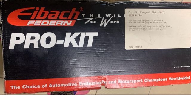 Molle Eibach Pro-Kit -3cm Peugeot 206