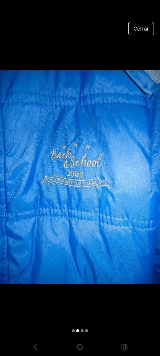 Abrigo infantil azul