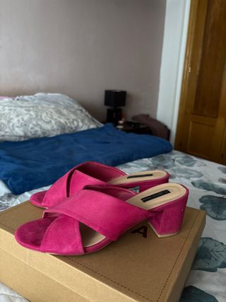 Zapatos de tacón Fucsia Talla 41