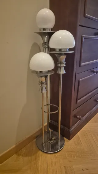 Lámpara de pie o de techo vintage 3 tulipas