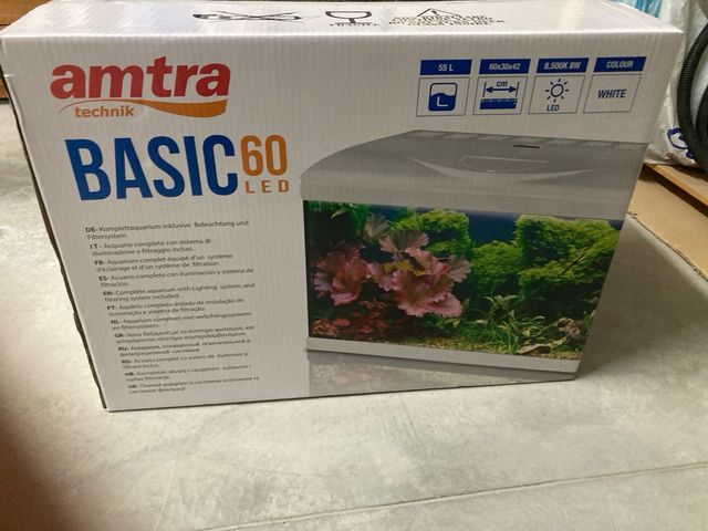 Acquario AMTRA Basic60 LED + Filtro