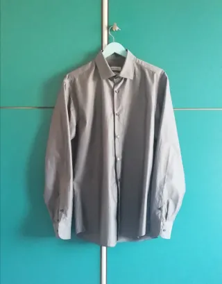 Camicia uomo grigia