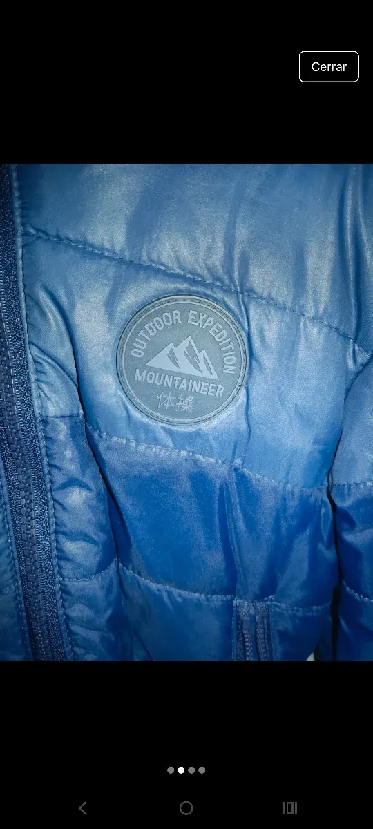 Chaquetón infantil azul