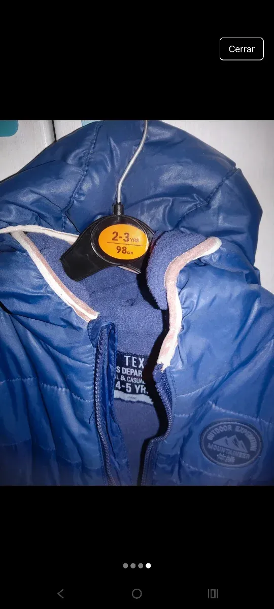 Chaquetón infantil azul