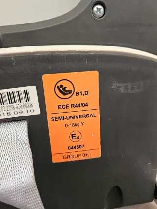 Silla Coche Isofix Grupo 0+/1 Grafito