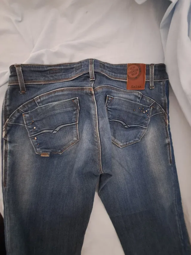 Vaqueros Salsa Push Up Mujer Azul