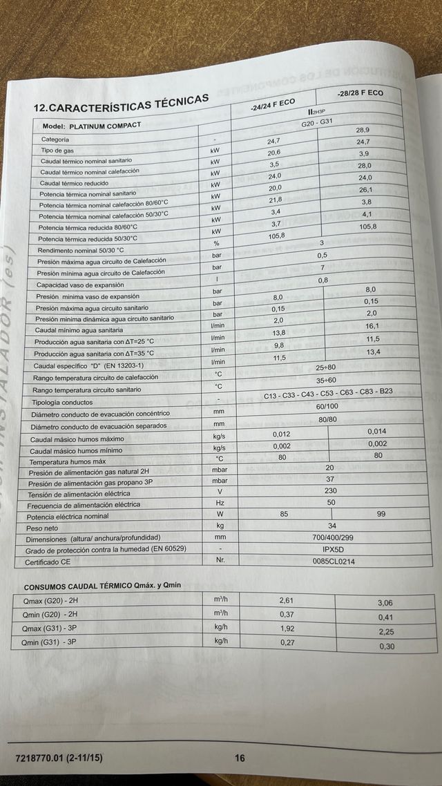Caldera Baxi Platinum Compact