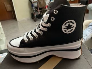 Converse mujer talla 38 negras y blancas