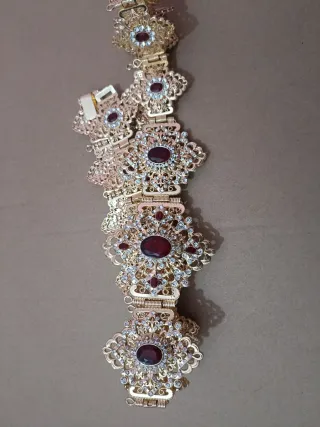 Cinturón SUNSPICE MS.  Dorado con rojo