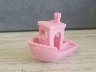 Mini Barco Benchy Rosa Impresora 3D