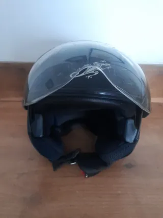 Casco Moto Jet LS2 Negro Mate