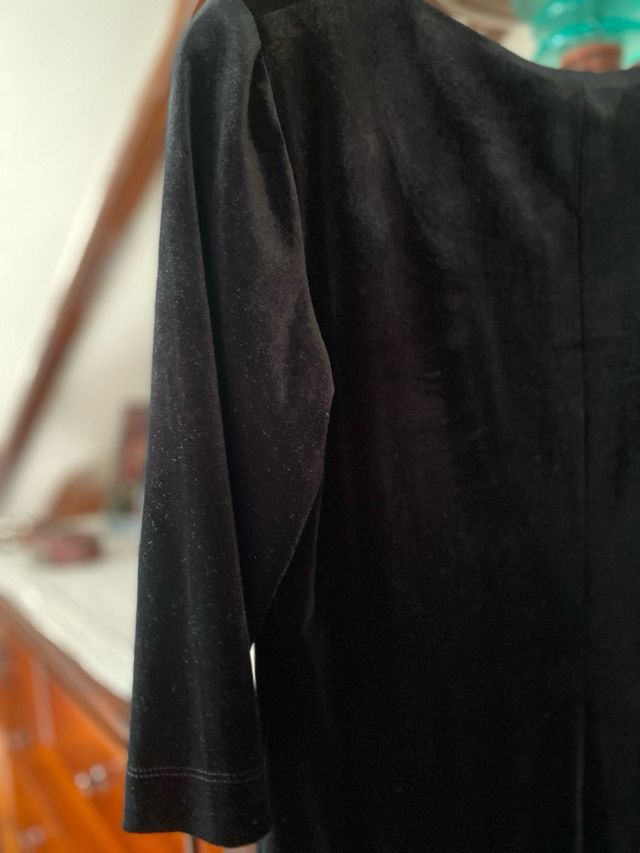 Vestido Junco y Atena de ante y con flecos T.44