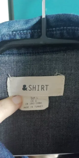 Camicia jeans uomo blu