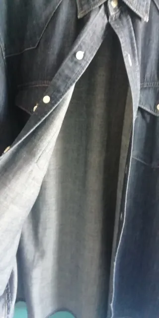 Camicia jeans uomo blu