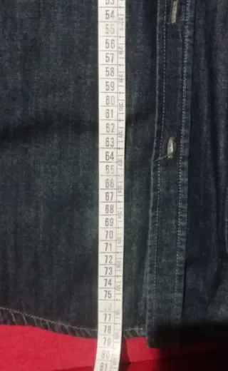 Camicia jeans uomo blu