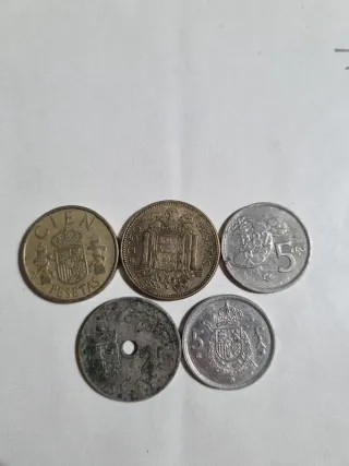Lote de monedas antiguas de plata