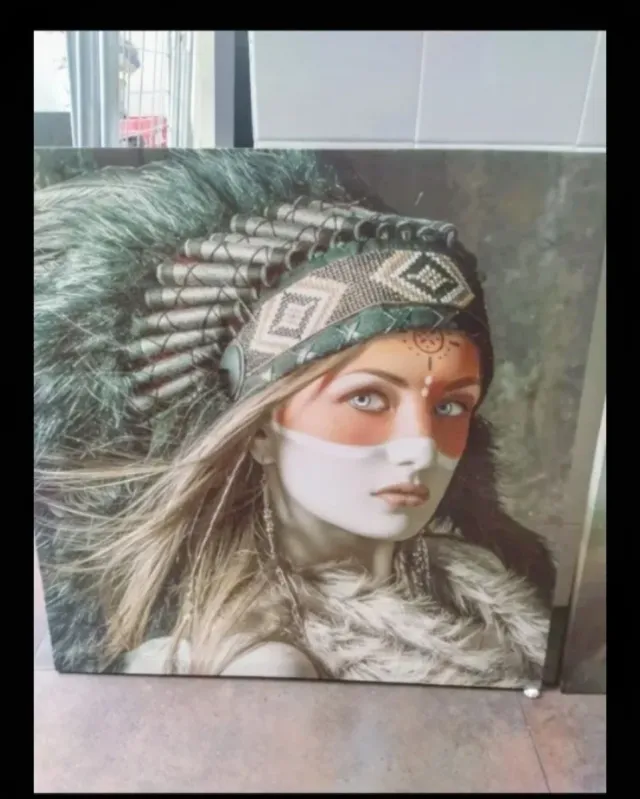 Cuadro Rosa Roja Decorativa