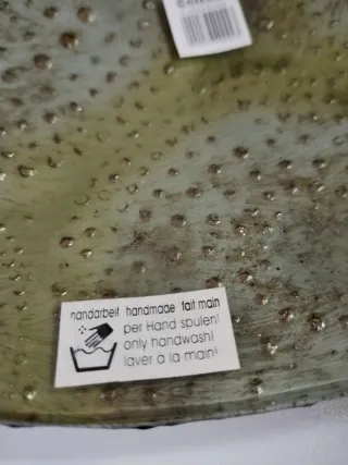 Prato redondo decorativo verde