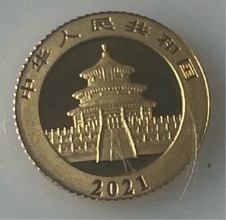 Moneda Oro Panda 1gr 2021