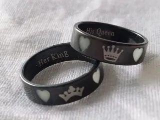 Juego 6 Piezas: Collar, Pulsera y Anillos de acero