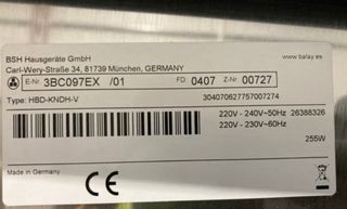 Campana extractora Balay