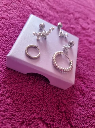 Lote 15 piercings oreja nuevos