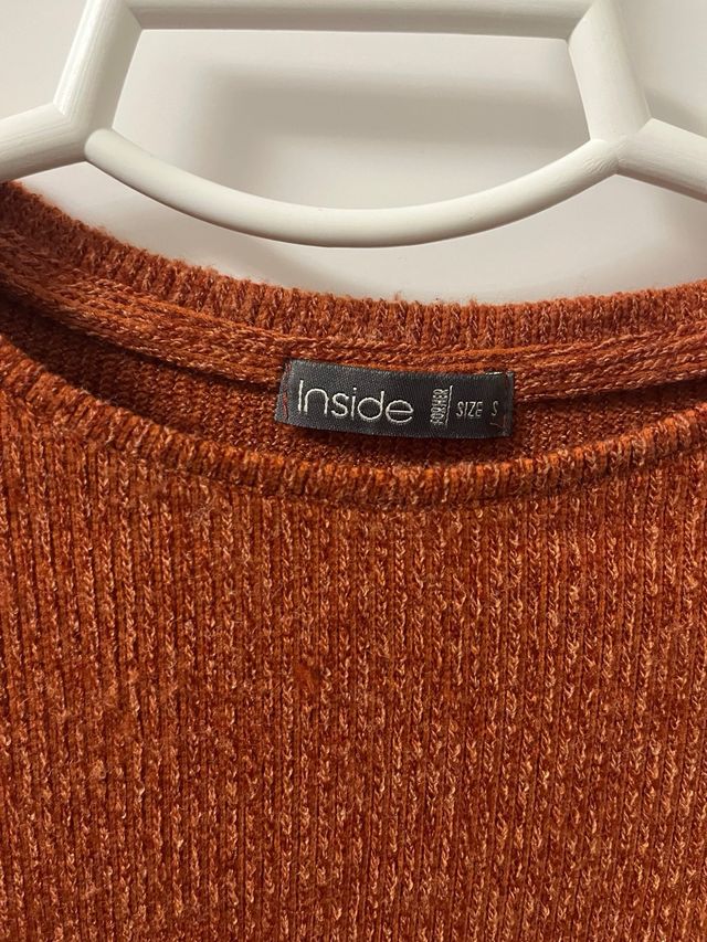 Top corto cobre manga larga