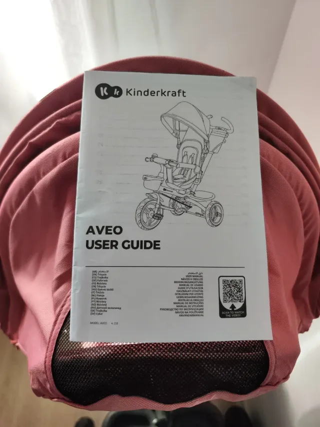 Triciclo Kinderkraft AVEO Rosa