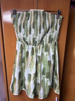 Mono corto verde estampado